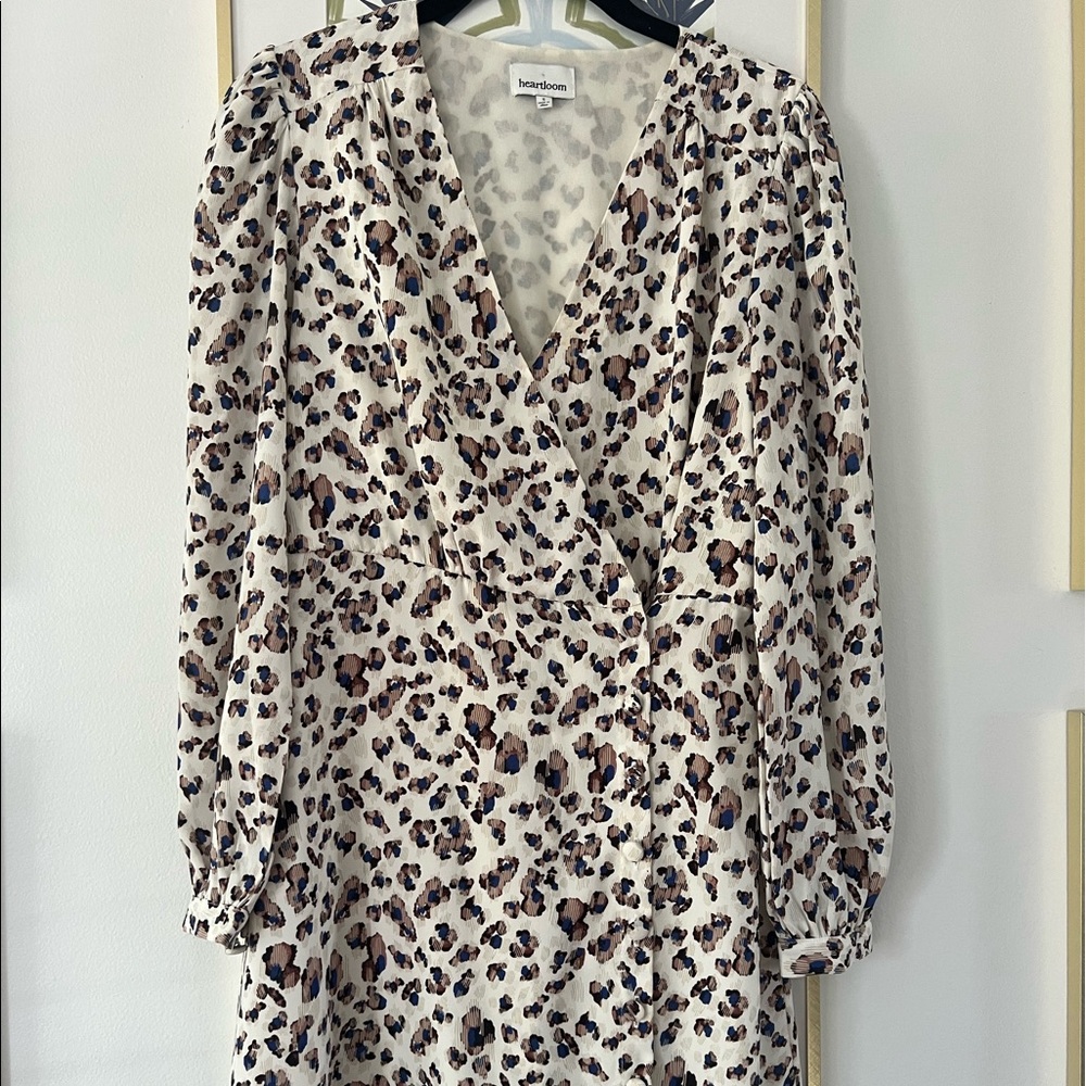 Heartloom print wrap dress size S